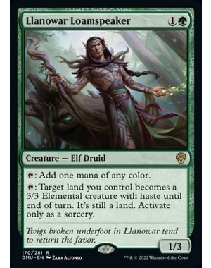 Magic: The Gathering Llanowar Loamspeaker (170) Lightly Played Foil
