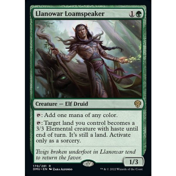 Magic: The Gathering Llanowar Loamspeaker (170) Lightly Played Foil