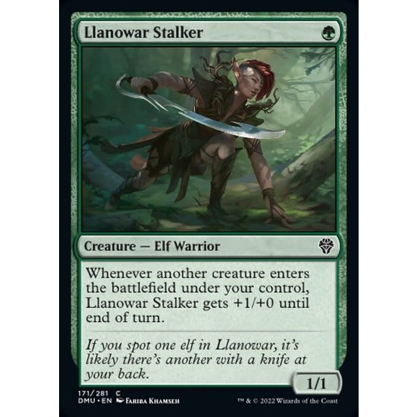 Magic: The Gathering Llanowar Stalker (171) Lightly Played Foil