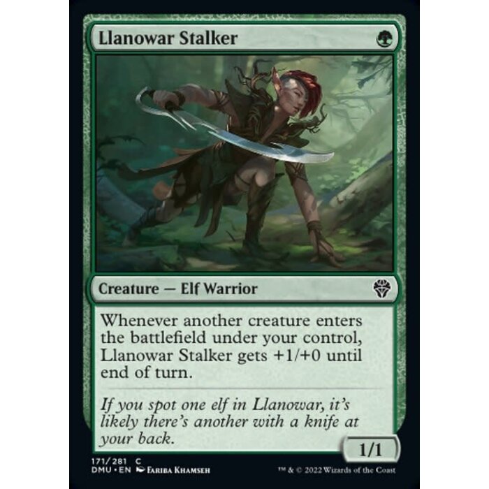 Magic: The Gathering Llanowar Stalker (171) Lightly Played Foil