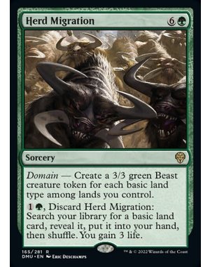 Magic: The Gathering Herd Migration (165) Lightly Played Foil