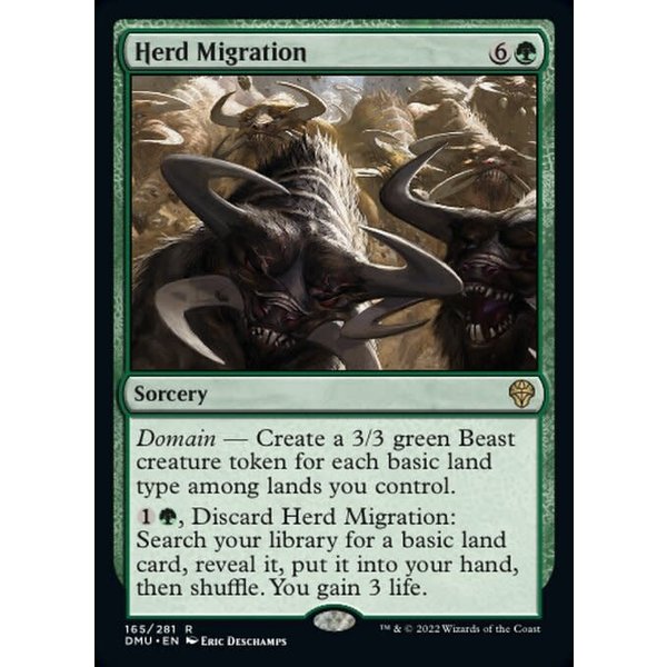 Magic: The Gathering Herd Migration (165) Lightly Played Foil