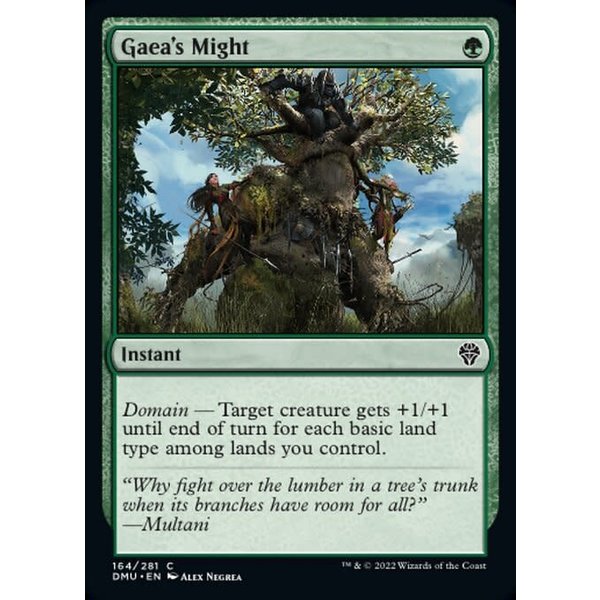 Magic: The Gathering Gaea's Might (164) Lightly Played Foil