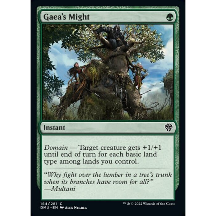 Magic: The Gathering Gaea's Might (164) Lightly Played Foil