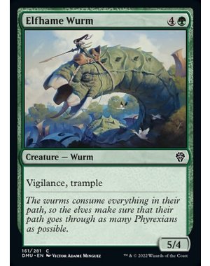 Magic: The Gathering Elfhame Wurm (161) Lightly Played Foil