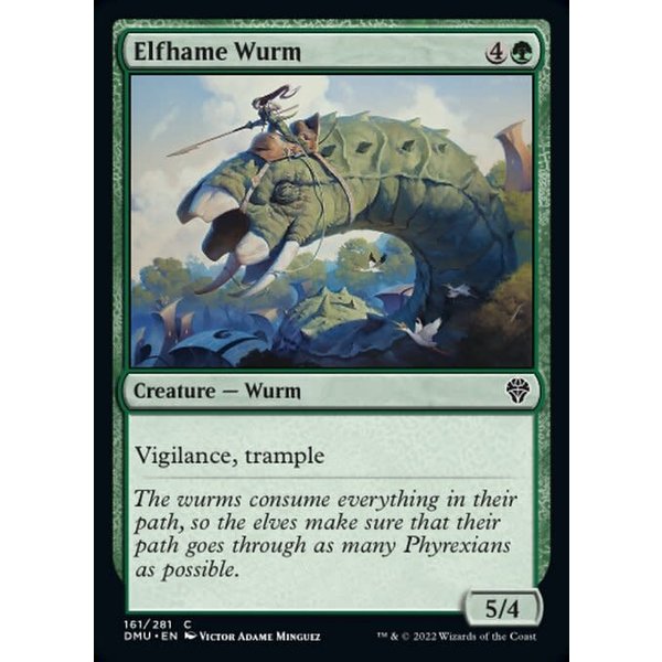 Magic: The Gathering Elfhame Wurm (161) Lightly Played Foil