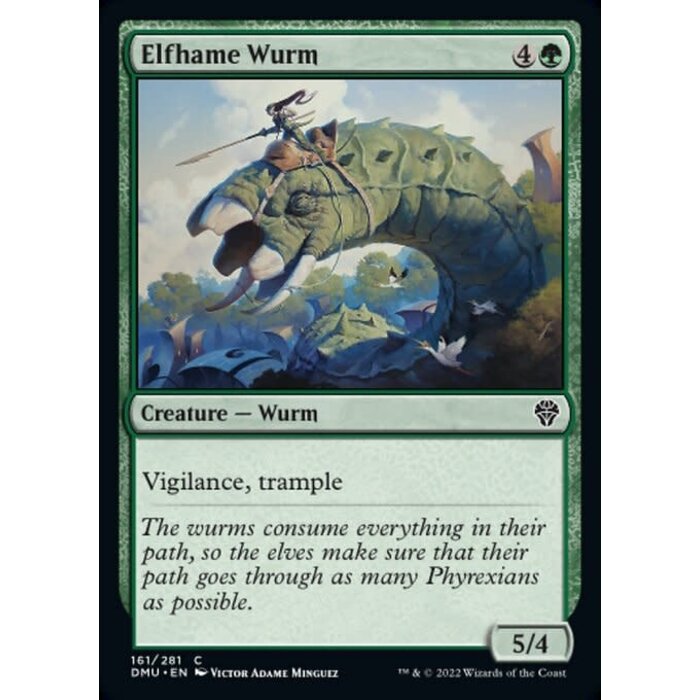 Magic: The Gathering Elfhame Wurm (161) Lightly Played Foil