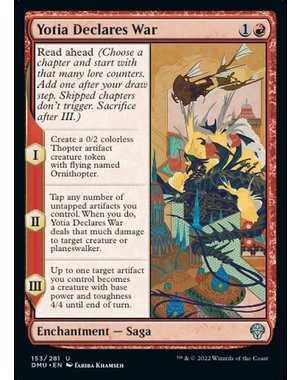 Magic: The Gathering Yotia Declares War (153) Lightly Played Foil