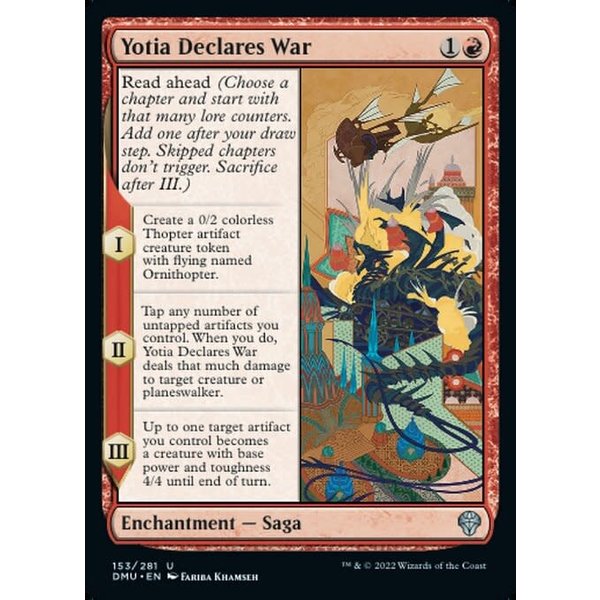 Magic: The Gathering Yotia Declares War (153) Lightly Played Foil