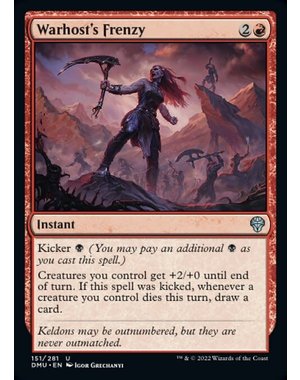 Magic: The Gathering Warhost's Frenzy (151) Lightly Played Foil