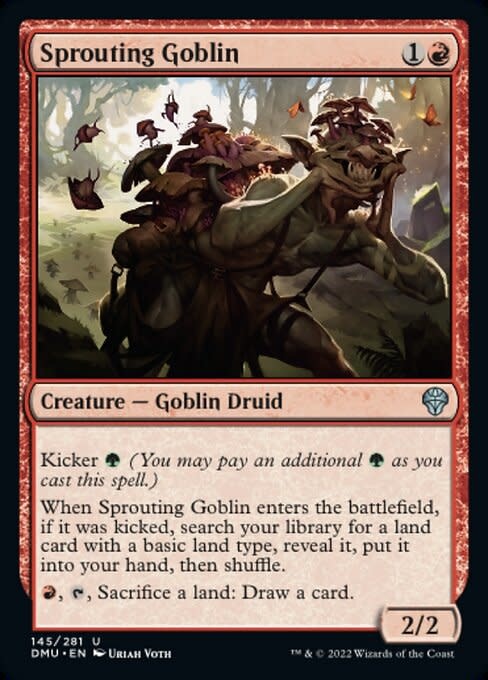 Magic: The Gathering Sprouting Goblin (145) Lightly Played Foil - Kingslayer Games Magic: The Gathering Sprouting Goblin (145) Lightly Played Foil - Kingslayer Games
