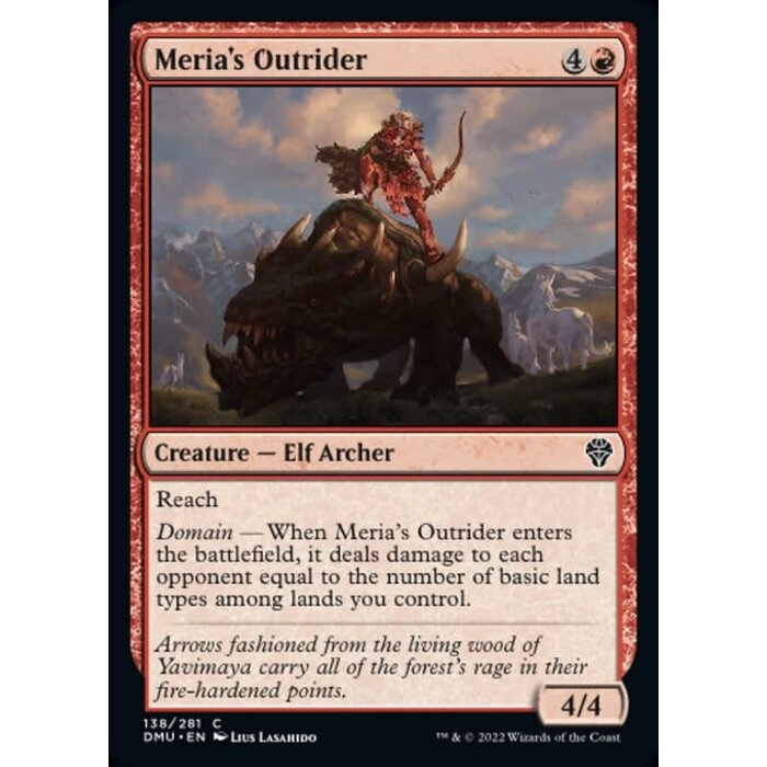 Magic: The Gathering Meria's Outrider (138) Lightly Played Foil