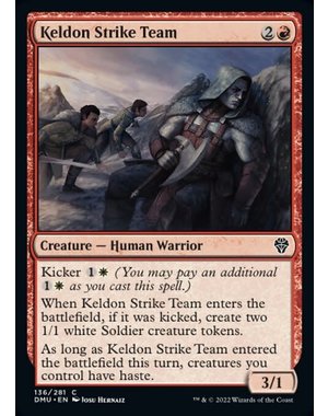 Magic: The Gathering Keldon Strike Team (136) Lightly Played Foil