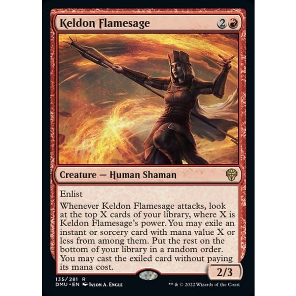 Magic: The Gathering Keldon Flamesage (135) Lightly Played Foil