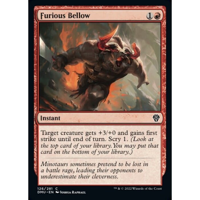 Magic: The Gathering Furious Bellow (126) Lightly Played Foil