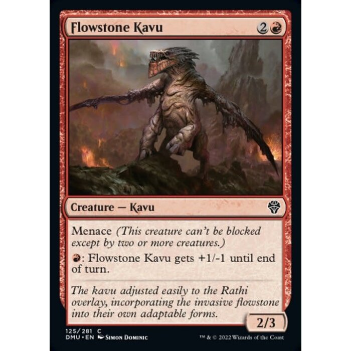 Magic: The Gathering Flowstone Kavu (125) Lightly Played Foil