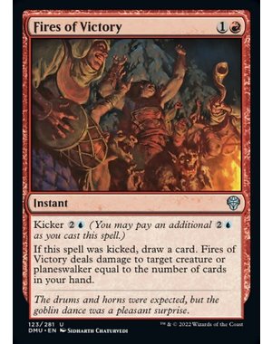 Magic: The Gathering Fires of Victory (123) Lightly Played Foil