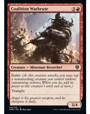 Magic: The Gathering Coalition Warbrute (118) Lightly Played Foil