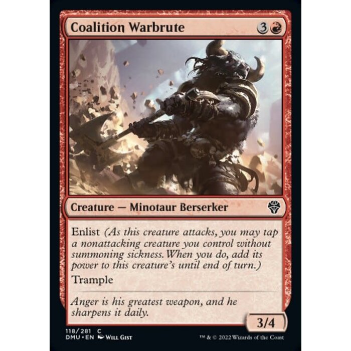 Magic: The Gathering Coalition Warbrute (118) Lightly Played Foil