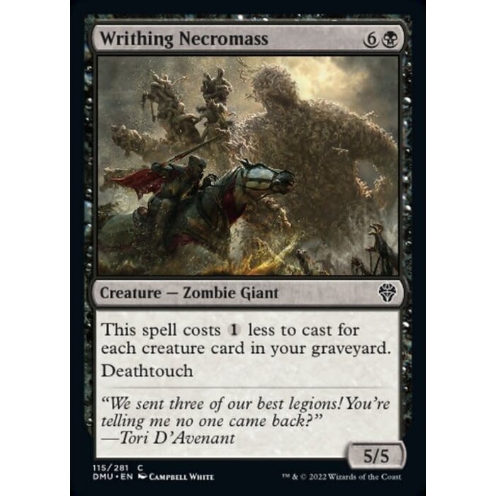 Magic: The Gathering Writhing Necromass (115) Lightly Played Foil
