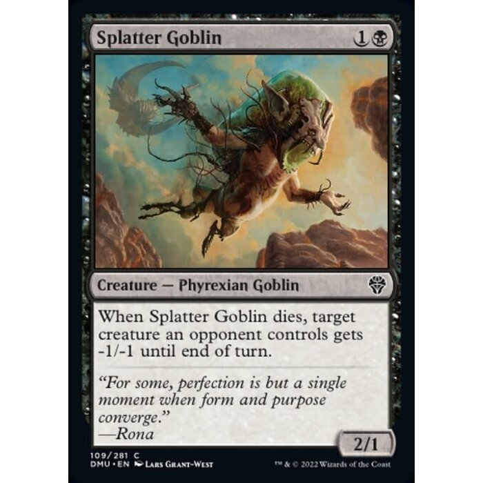 Magic: The Gathering Splatter Goblin (109) Lightly Played Foil