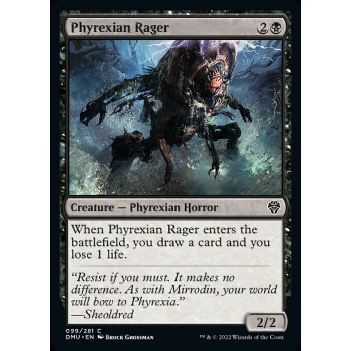 Magic: The Gathering Phyrexian Rager (099) Lightly Played Foil