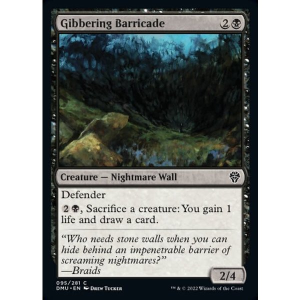 Magic: The Gathering Gibbering Barricade (095) Lightly Played Foil