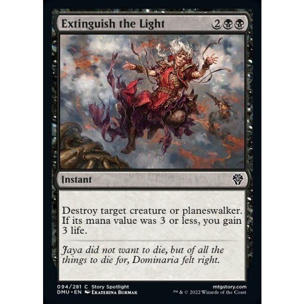 Magic: The Gathering Extinguish the Light (094) Lightly Played Foil