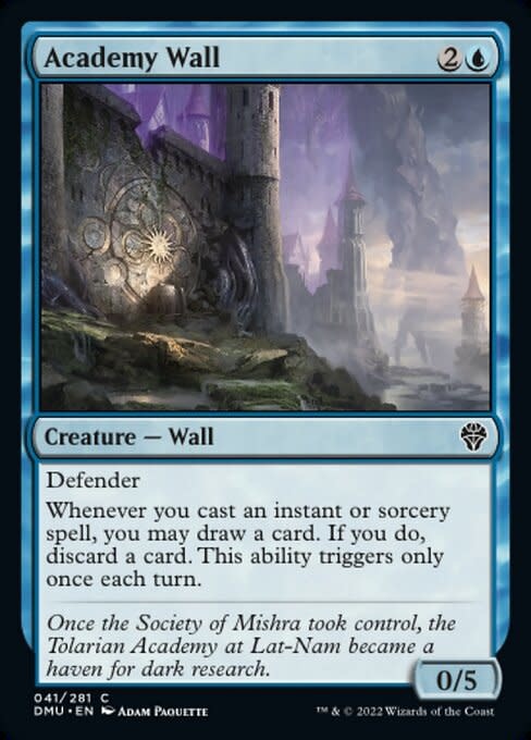 Magic: The Gathering Academy Wall (041) Lightly Played Foil - Kingslayer  Games