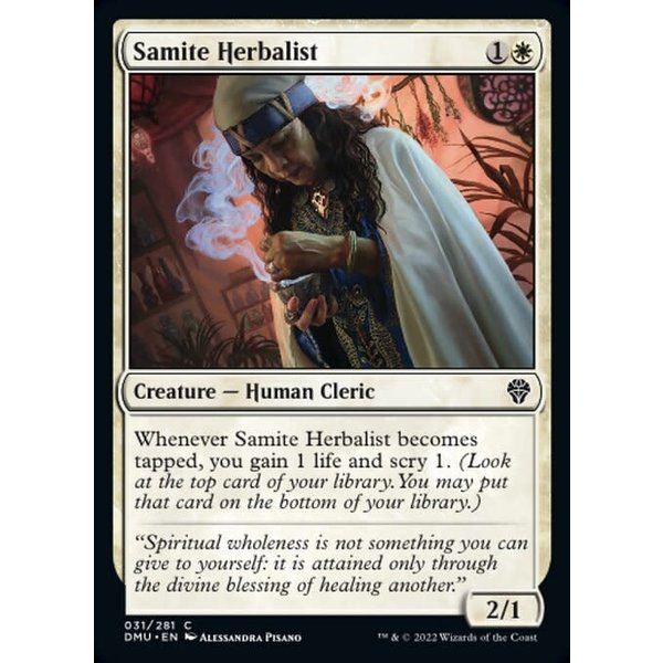 Magic: The Gathering Samite Herbalist (031) Lightly Played Foil