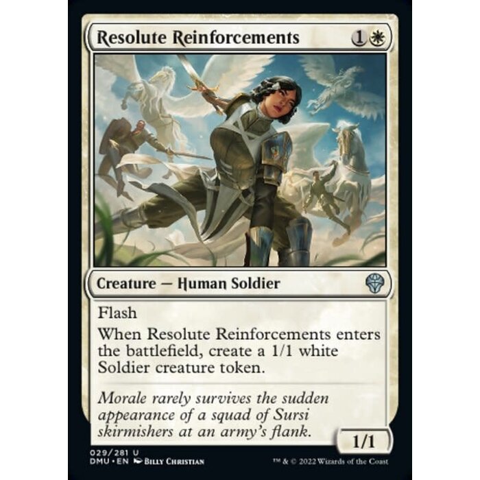 Magic: The Gathering Resolute Reinforcements (029) Lightly Played Foil