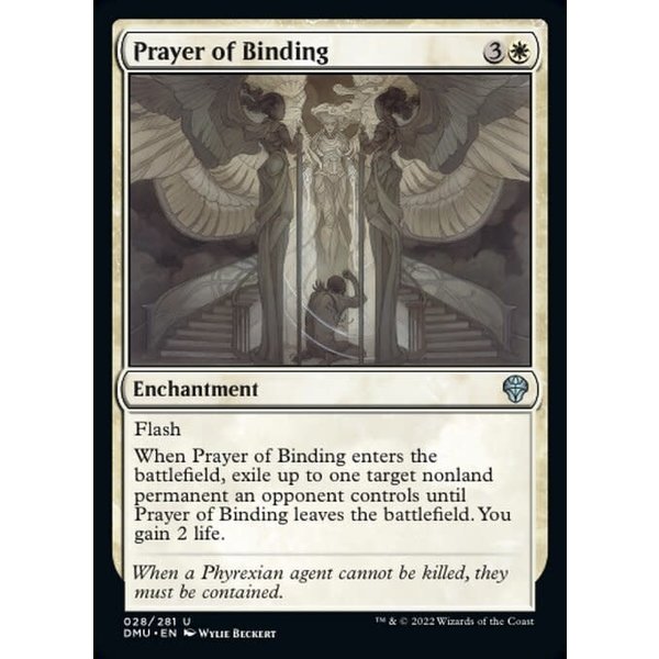 Magic: The Gathering Prayer of Binding (028) Lightly Played Foil