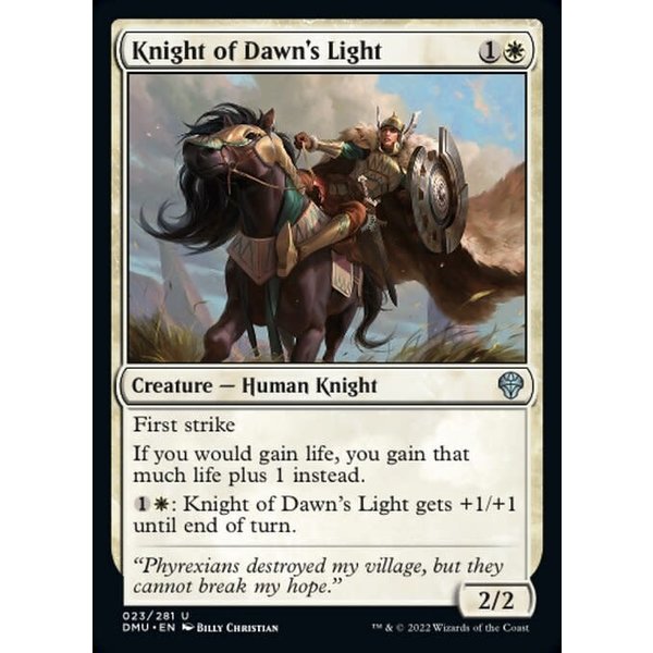 Magic: The Gathering Knight of Dawn's Light (023) Lightly Played Foil
