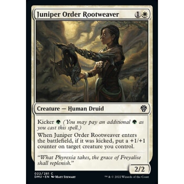 Magic: The Gathering Juniper Order Rootweaver (022) Lightly Played Foil