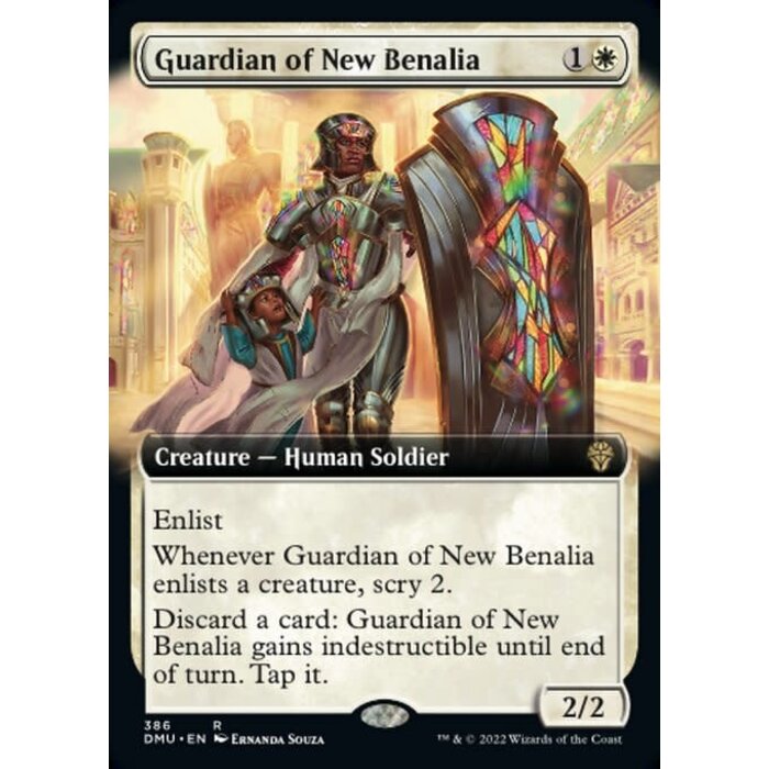 Magic: The Gathering Guardian of New Benalia (Extended Art) (386) Lightly Played Foil