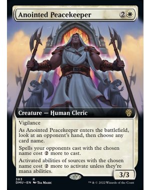 Magic: The Gathering Anointed Peacekeeper (Extended Art) (383) Lightly Played Foil