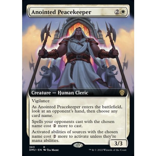 Magic: The Gathering Anointed Peacekeeper (Extended Art) (383) Lightly Played Foil
