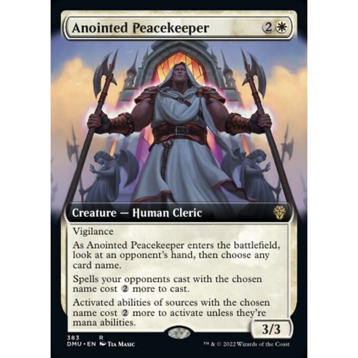 Magic: The Gathering Anointed Peacekeeper (Extended Art) (383) Lightly Played Foil