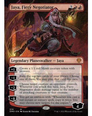 Magic: The Gathering Jaya, Fiery Negotiator (Borderless) (374) Lightly Played Foil