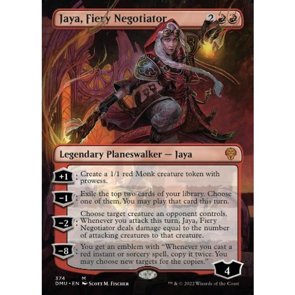 Magic: The Gathering Jaya, Fiery Negotiator (Borderless) (374) Lightly Played Foil