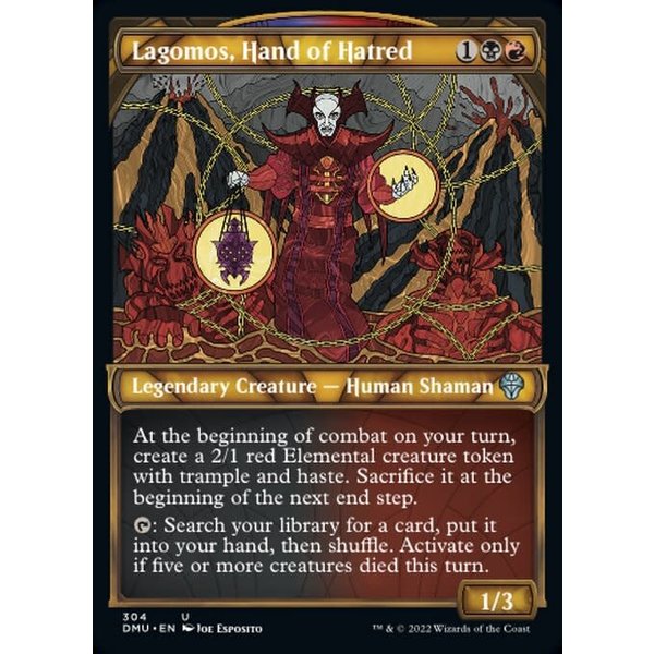 Magic: The Gathering Lagomos, Hand of Hatred (Showcase) (304) Lightly Played Foil
