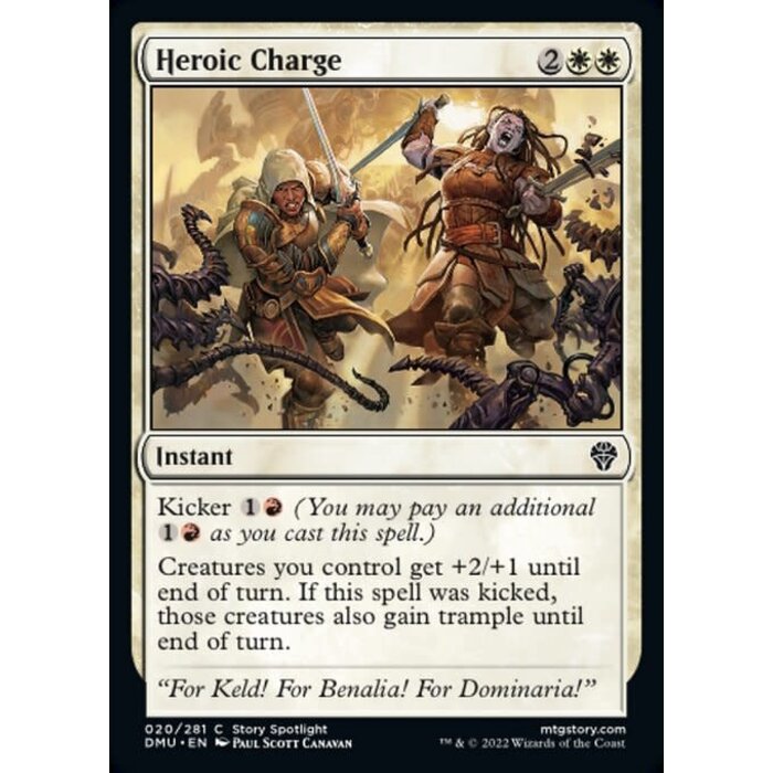 Magic: The Gathering Heroic Charge (020) Lightly Played Foil