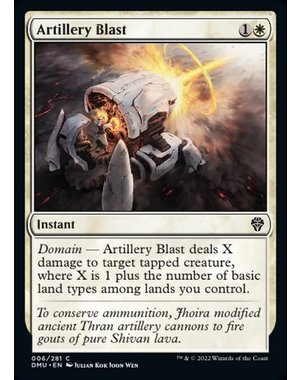 Magic: The Gathering Artillery Blast (006) Lightly Played Foil