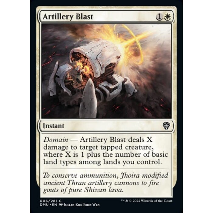 Magic: The Gathering Artillery Blast (006) Lightly Played Foil