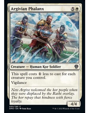 Magic: The Gathering Argivian Phalanx (005) Lightly Played Foil