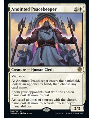 Magic: The Gathering Anointed Peacekeeper (002) Lightly Played Foil