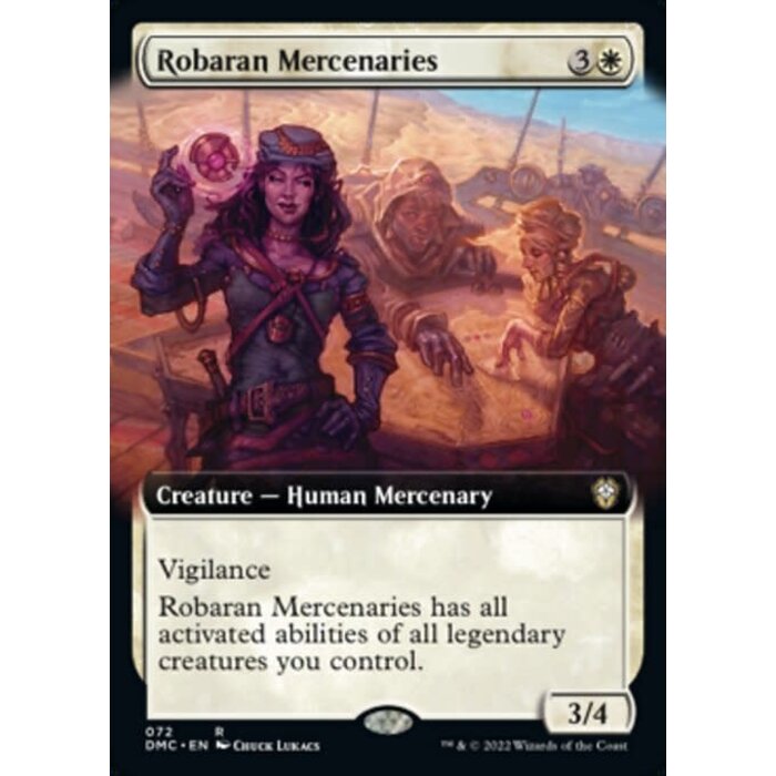 Magic: The Gathering Robaran Mercenaries (Extended Art) (072) Lightly Played Foil