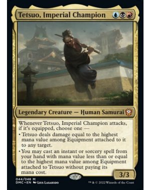 Magic: The Gathering Tetsuo, Imperial Champion (044) Lightly Played Foil