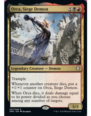 Magic: The Gathering Orca, Siege Demon (037) Lightly Played Foil