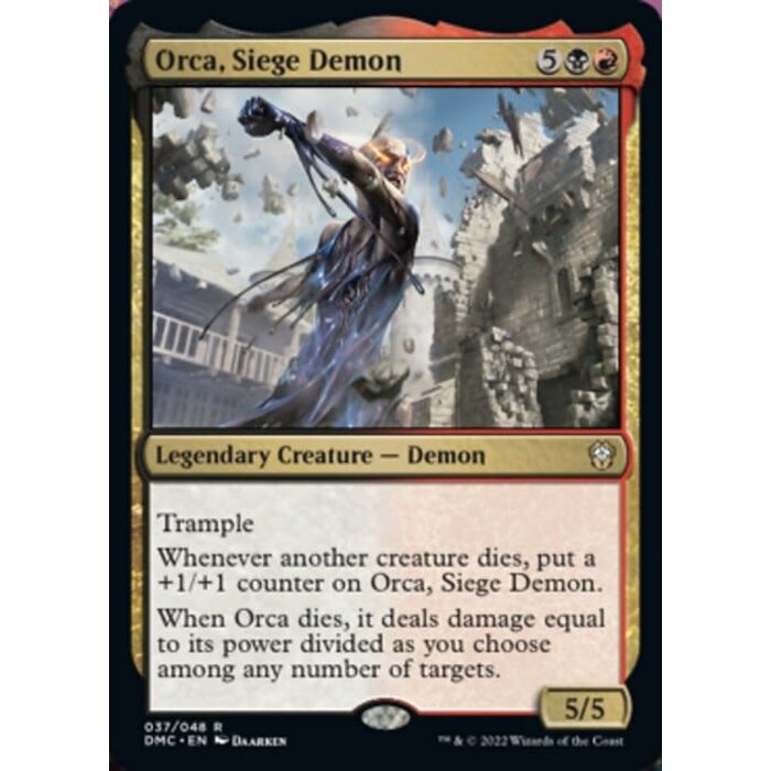 Magic: The Gathering Orca, Siege Demon (037) Lightly Played Foil